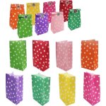 40pcs sac kraft couleur sac cadeau anniversaire 48pcs autocollant rond sacs - cadeaux sac papier craft ...