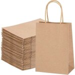 40x sac kraft sac en papier kraft marron sac cadeau avec poign�e petit sachet , xu, papier kraft brun ...