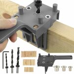 41 pcs gabarits de perage cheville gabarit(gris) de percage tourillon kit gabarait de goujon menuiserie ...
