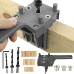 41pcs gabarit de percage tourillon guide de per�age chevilles bois avec but�e parall�le kit de gabarit ...