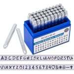 42pcs jeu de timbres en m�tal, lettres et chiffres, 3 mm, acier au carbone, a - z et 0 - 9, symboles ...