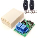 433mhz rf commutateur  distance sans fil, 2 canaux ac 110v / 220v / 230v / 240v relais rcepteur avec ...