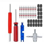 44pcs - demonte obus valve kit d'outils r�paration d�monte obus de valve double et � une t�te remplacement ...