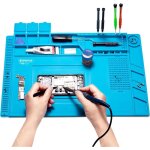 45x30cm tapis � souder en silicone avec magn�tique section coupe vis encoches, tapis de r�paration, station ...