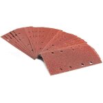 [jamais utilis�] lot de 48 feuilles abrasives pour ponceuse vibrante 93 x 185 mm papier de verre 8 trous ...