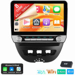 4g 6 + 128g android15 autoradio carplay kam pour citroen c1 peugeot 107 toyota aygo 2005 - 2014 6 + 128g ...