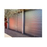 4m ? rideau m�tallique galvanis� motoris� 220v ? lames pleines 7 / 10�me ? largeur 3000mm ? hauteur 4000mm ...