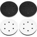 4pcs 125mm tampon de pon�age souple, tampon interface en �ponge pour disques de pon�age (6 trous)