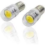 4pcs 12v e10 base socket ampoule led cob 1. 5w led mise � niveau ampoule remplacement pour phares lampes ...