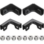 4pcs attache fixation verre, pour 3 - 7mm support fixation verre en l, attache renforc�e en alliage d'aluminiu ...