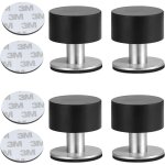 4pcs but�es porte adhesive acier inoxydable butoir arr�ts porte door stoppers avec caoutchouc antichoc ...
