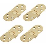 4pcs charni�res de table pliantes, plat porte cabinet pliable charni�res, zinc m�tal round edge machine ...