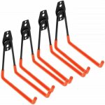 4pcs crochets de garage - crochets doubles crochets mural, crochet de porte - outil en u avec rev�tement ...