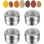 4pcs pices rservoir, pot  pices rond, pots  pices magntique, pot  pices lger, ensemble d'assaisonnem ...