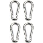 4pcs mousqueton de fixation pour charges lourdes, sports, chiens de serrure, hamac balan�oire, en acier ...