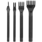 4pcs outils de couture de poinon de trou en cuir pour outils perforatrice artisanat du cuir griffe perforateu ...