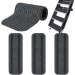 4pcs paillasson antidrapant pour camping car, couvre marche caravane adhsif, tapis nettoyage pour camping ...