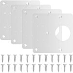 Promotion, 4pcs plaques de réparation de charnière d'armoire, supports de réparation de charnière avec ... Promotion, 4pcs plaques de réparation de charnière d'armoire, supports de réparation de charnière avec ...