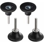 4pcs plateaux de polissage 50mm disc pad support de disque abrasif de ponage mandrin polissage avec ...