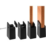 4pcs rehausseur pieds de lit reglable de 4 pouces, rehausseurs de meubles robuste de 10cm, pour �paisseur ...