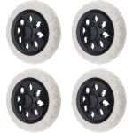 4pcs roulettes roues de caddie 165mm roues de chariot � provisions en mousse de noyau plastique pour ...