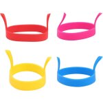 4pcs silicone oeuf anneau omelette moule antiadh�sif oeuf anneau moule omelette cr�pe anneau