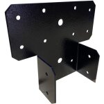 4set(8pcs) black t - shaped post to beam connector roof tie bracket, adjustable cap , steel truss header ...