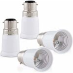 4x adaptateur de douille - convertisseur douilles b22 vers e27 - adaptateur de support de lampe culot ...