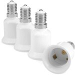 4x adaptateur de douille - convertisseur de douilles e14 vers e27 - adaptateur de support de lampe culot ...