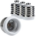 4x adaptateur de douille - convertisseur de douilles e40 vers e27 - adaptateur de support de lampe culot ...