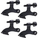 4x but�es de porte � axe de charni�re noires - avec embouts de protection pour pare - chocs - facile ...