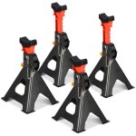 4x chandelles 3t pliantes r�glables crics pour voitures b�quilles pour suv / van / caravane - swanew