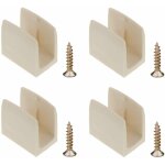 4x clip bloqueur de manivelle volet roulant beige support guide manette plastique 15mm - 18mm universel ...