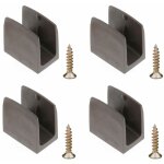 4x clip bloqueur de manivelle volet roulant marron support guide manette plastique 15mm - 18mm universel ...