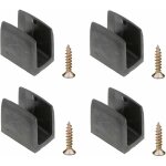 4x clip bloqueur de manivelle volet roulant noir support guide manette plastique 15mm - 18mm universel ...