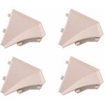 Cyclingcolors - 4x connecteur angle intrieur rentrant jonction d'angle 90 pour profil dcoratif plinthe ...