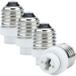 4x douille de lamp adaptateur e27 � g9 en blanc - jeu de 4 reformatage convertisseurs pour douille de ...