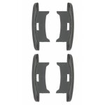 4x embout guidage de lame de volet roulant en pvc noir coulisse maintien treuil fentre store ouverture ...
