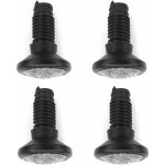 4x embout rentrant pied rond orientable plastique avec patin feutre protection feutrine sol parquet meuble ... 4x embout rentrant pied rond orientable plastique avec patin feutre protection feutrine sol parquet meuble ...