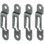 Cyclingcolors - 4x ferrure d'assemblage acier bronze �paisseur bois 17mm x largeur 13mm attache fixation ...