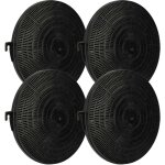 4x filtres � charbon actif compatible avec faure chm161n 94264052200 hotte aspirante - 21 cm - vhbw