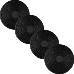 4x filtres � charbon actif compatible avec respekta ch 44068 - 90 ixa, ch 44078 - 60 ixa, ch 44090 - ...