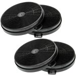 4x filtres  charbon actif compatible avec neff d66b20n0, d66 b20 s0gb, d66 b20 n0, d66 b20 n0gb, d66b20s0, ...
