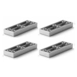 Cyclingcolors - 4x pied de meuble � visser plastique durci haute capacit� 300kg 80 x 30 x 10mm patin ...