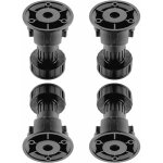 4x pied vrin de meuble hauteur rglable  28 mm avec base plastique meuble cuisine vrin plinthe, 100 ...