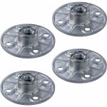 Cyclingcolors - 4x plaque de fixation embase ronde  60mm avec filetage m10 pour pied de table  visser ...