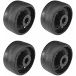 Cyclingcolors ? roulette 25mm en plastique rigide noir ? charge maximale �lev�e ? pour meubles et chariots ...