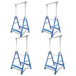 4x trteaux d'chafaudage rglable en hauteur trteaux d'chafaudage jusqu' 200kg - swanew