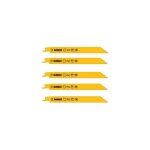 5 lames de scies sabres bi - mtal 305 mm - rf. dt2350 - dewalt