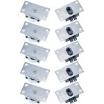 5 paires galet de roulement de porte coulissante roues  rouleaux pour meubles de fentre anti - rouille ...